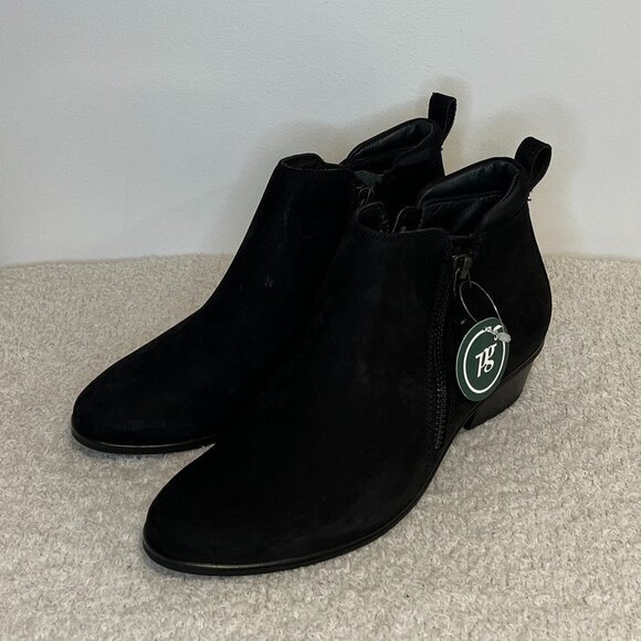 Paul Green Shoes - Paul Green | Travis Nubuck Leather Low-Heel Booties